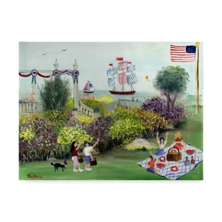 Cheryl Bartley 'Fourth Of July Picnic' Canvas Art,14x19